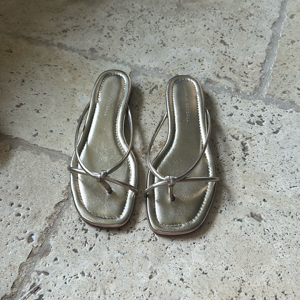 Loeffler Randall Liv Knotted Leather Sandals 8.5